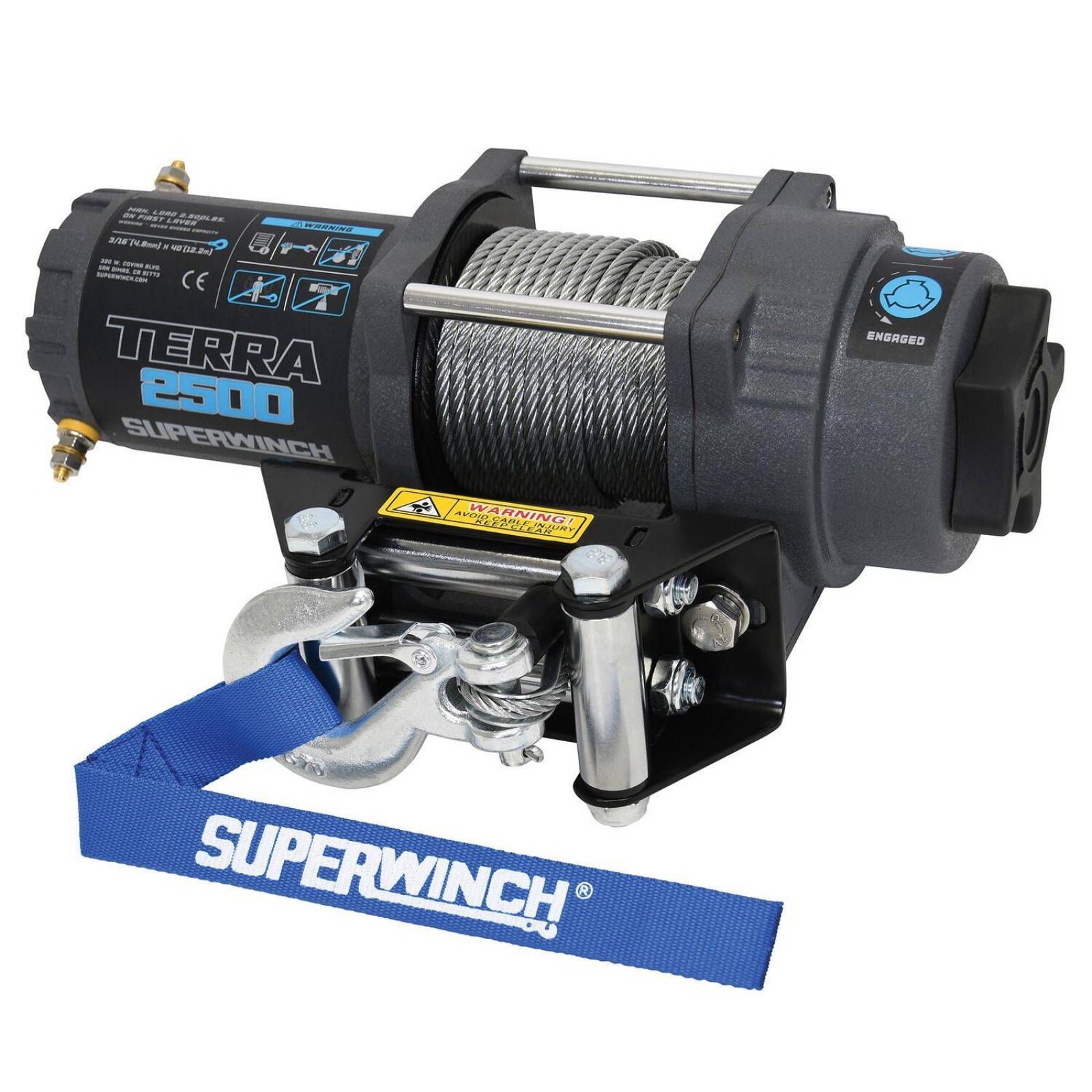 Terra 2500 Winch with Steel Wire Rope