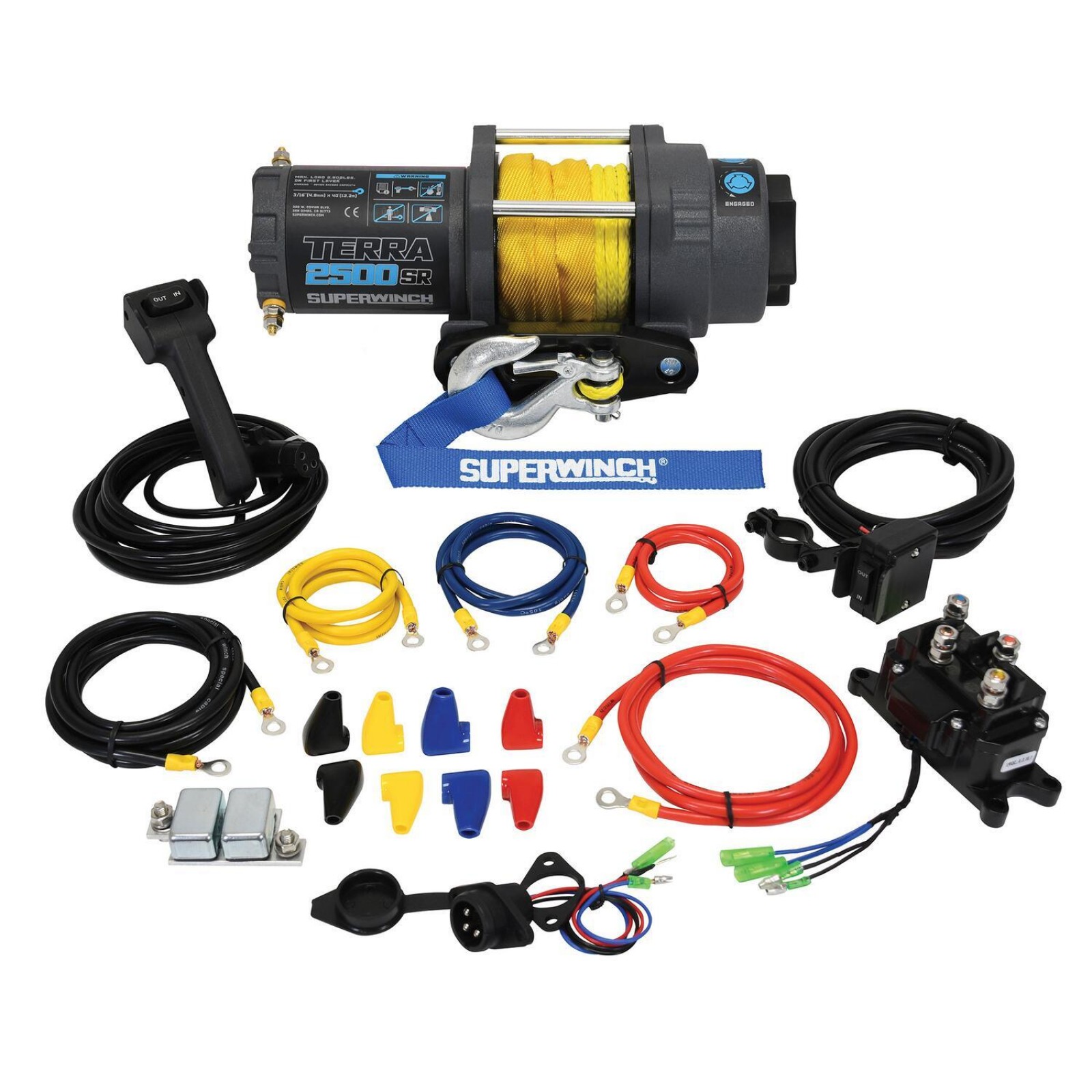 Terra 2500SR Winch with Synthetic Rope